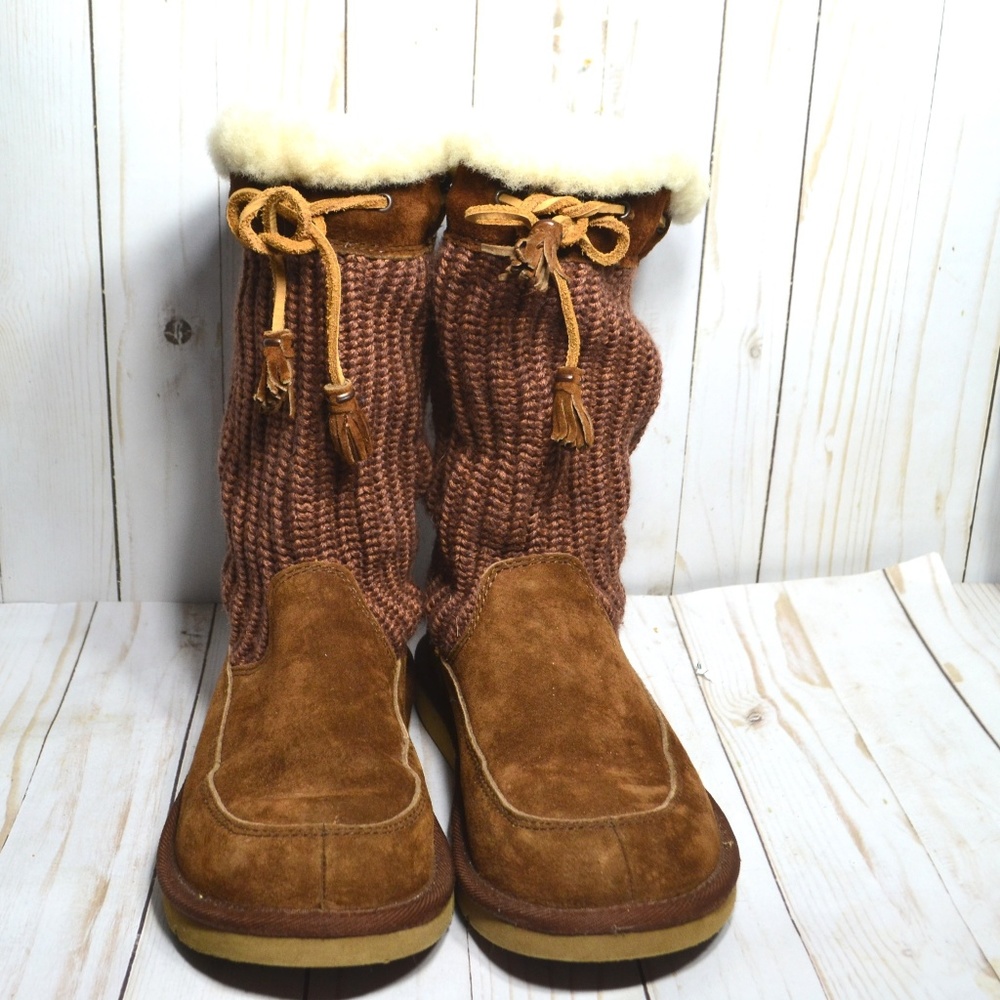 UGG 5124 SUBURB Sweater Suede BOOTS - Picture 2 of 7